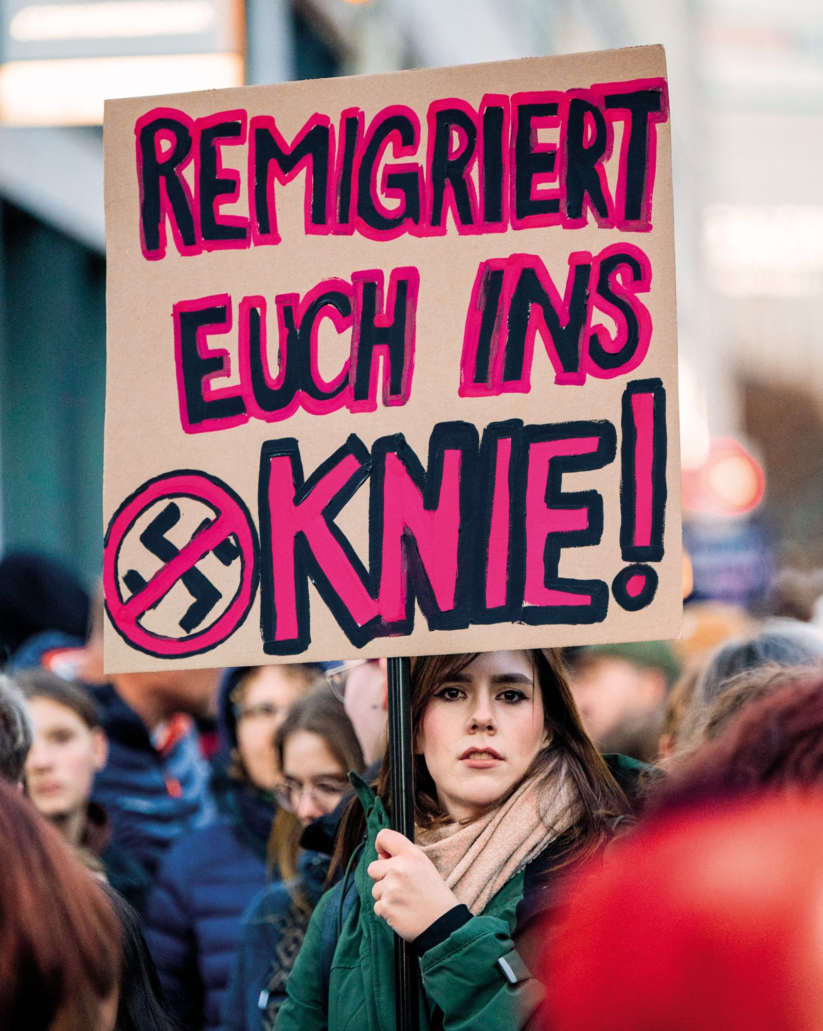 Protest zoper ideje o prisilni remigraciji priseljencev, ki se ni razširila le v Nemčiji, pač pa ima podpornike tudi v Sloveniji