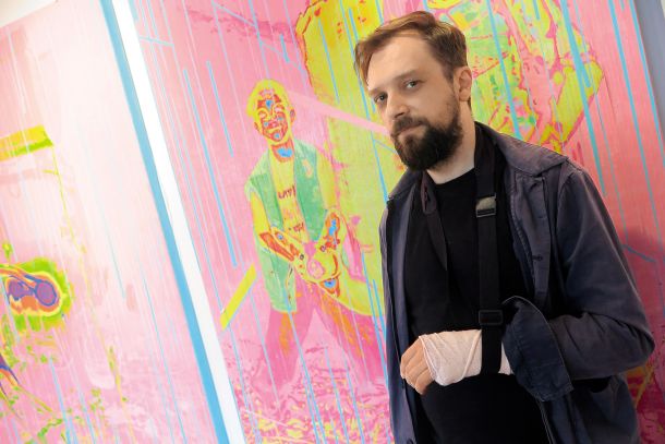 Mito Gegič: Hranilec si. Z ukradenim glasom, Galerija Ivana Groharja, Škofja Loka