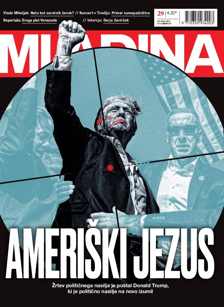 Naslovnica nove Mladine /  AMERIŠKI JEZUS