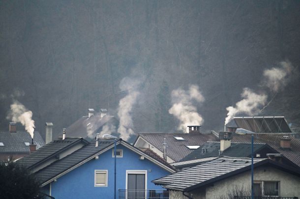 13. januar zjutraj: Pogled iz Goričan proti Medvodam (slika je simbolična)