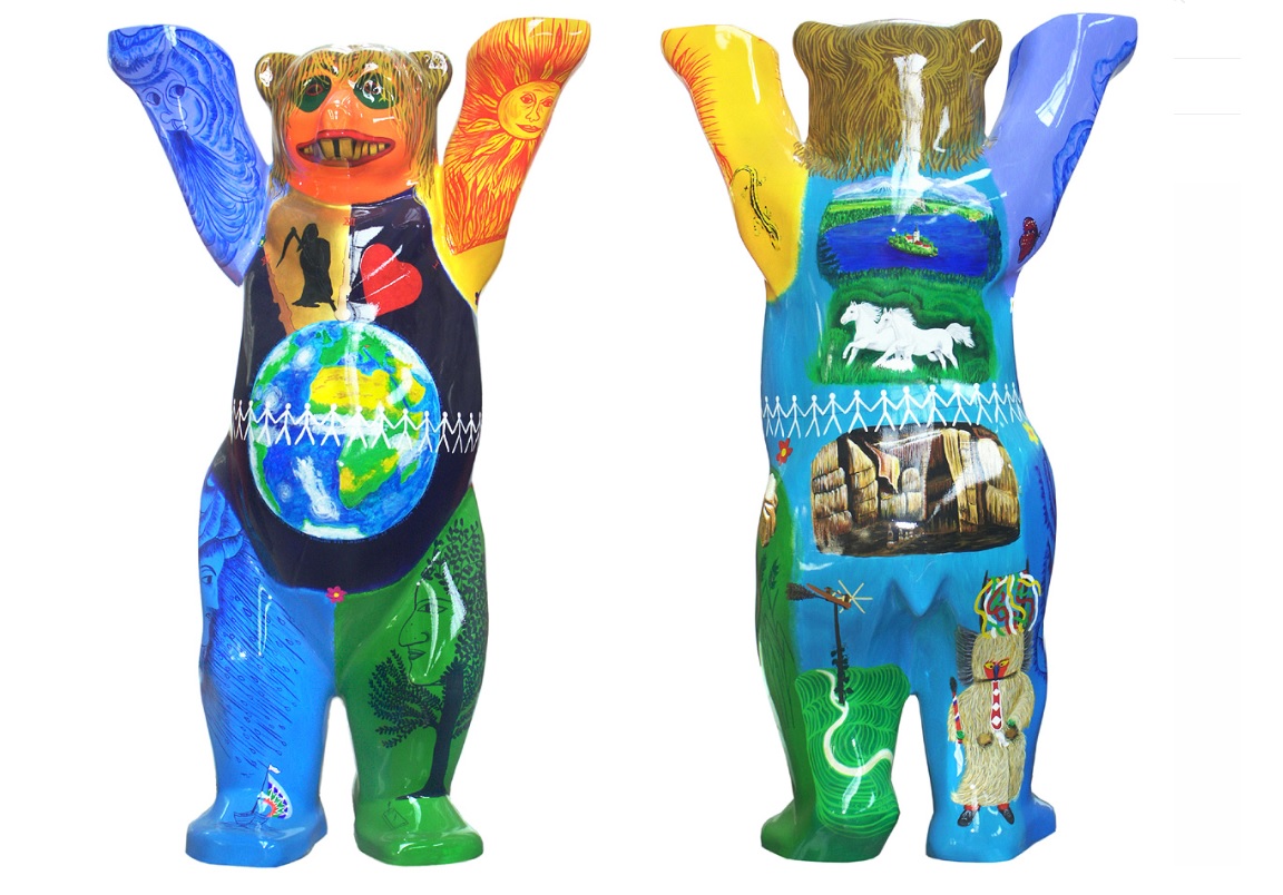 Slovenski medved, ki ga je ustvaril umetnik