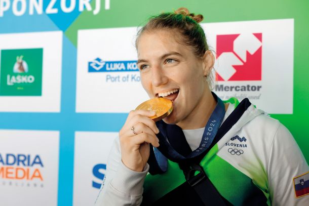 Prva dobitnica zlate medalje Andreja Leški na Brniku