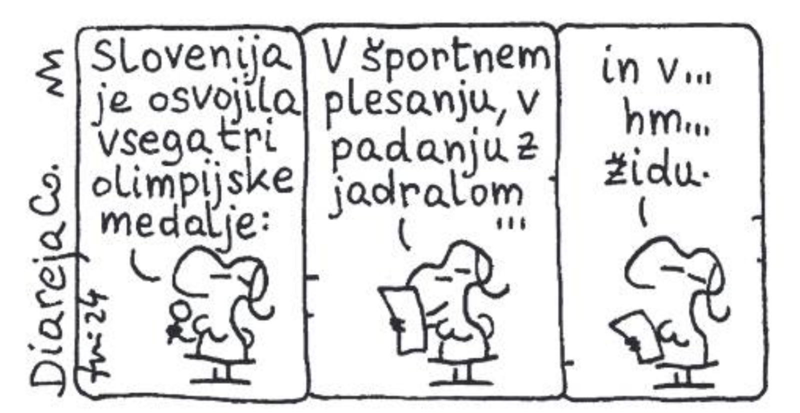 Slovenija je osvojila vsega tri olimpijske medalje ...