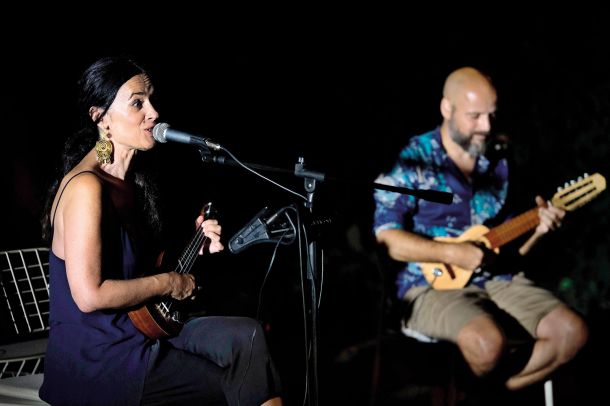 Kaja Šulc & Andraž Mazi; Glasbeno na Kavalovih vrtovih, Vrt Lili Novy, LJ 