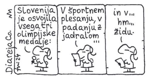 Slovenija je osvojila vsega tri olimpijske medalje ...