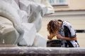 Ohladitev v Robbovem vodnjaku v Ljubljani