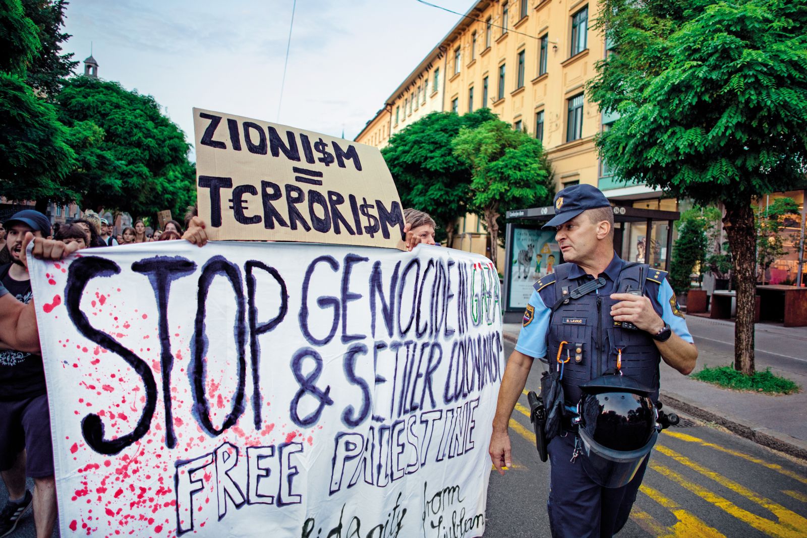 Protest v podporo Palestini v Ljubljani | Gašper Lešnik