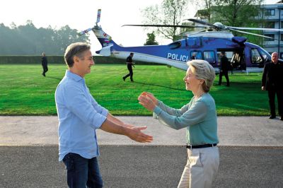 Robert Golob in Ursula von der Leyen v Črni na Koroškem / Foto: Dati Bendo, evropska komisija