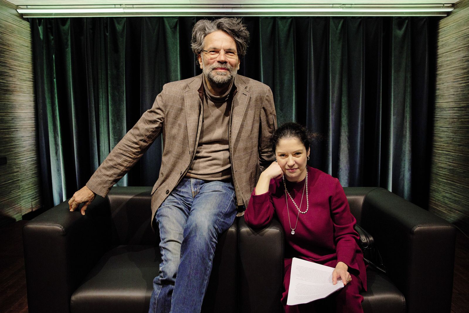 Robert Pfaller in Jela Krečič; Sivo na sivem, cikel predavanj, Klub CD, Cankarjev dom, LJ | Borut Krajnc