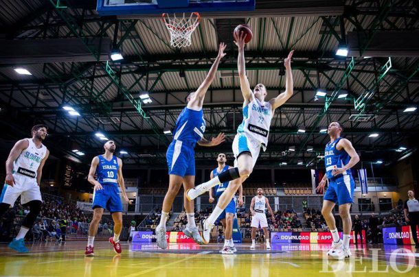 Lanska košarkarska tekma med Slovenijo in Izraelom