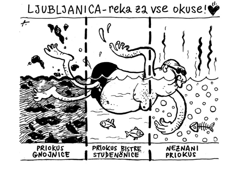 »Ko sem prvič plaval v Ljubljanici, je bila katastrofalna, skoraj gnojnica na nekaterih delih«
