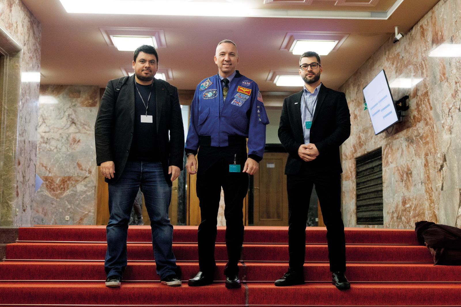 Randy Bresnik, ameriški astronavt slovenskih korenin na obisku v parlamentu | Luka Dakskobler