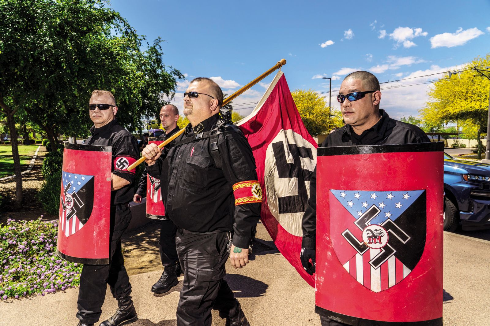 Pripadniki neonacistične skupine NSM v ameriški Arizoni