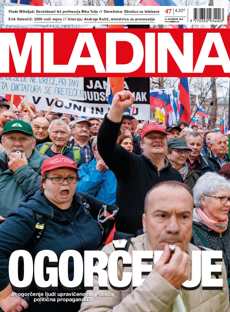 Naslovnica nove Mladine / OGORČENJE