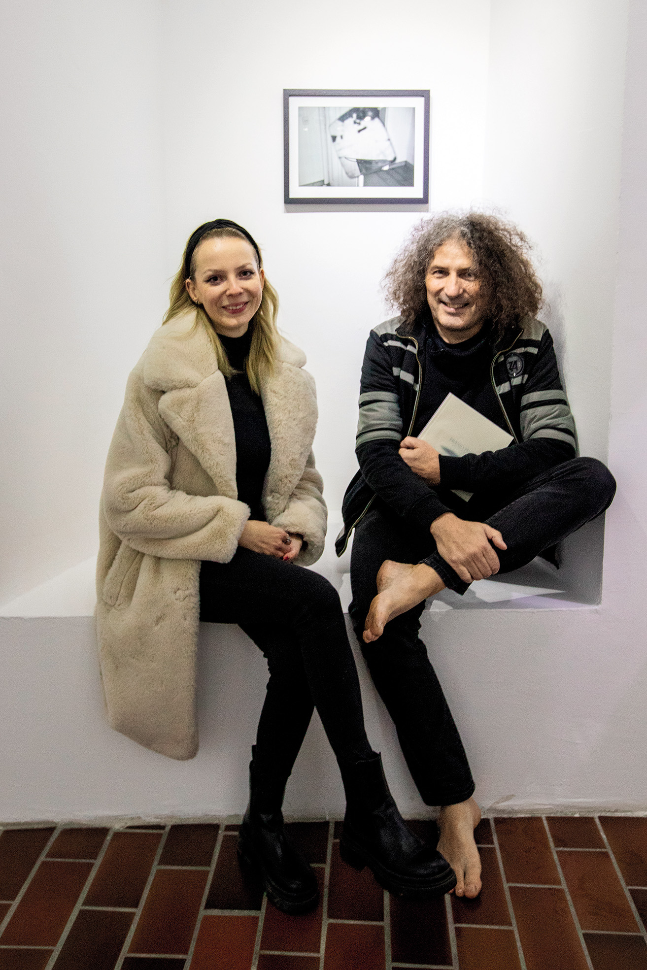 Janez Pelko: Izhod skozi zadnje zrcalo; Rebeka Tašič in avtor, Fotogalerija Stolp, MB | Maja Modrinjak