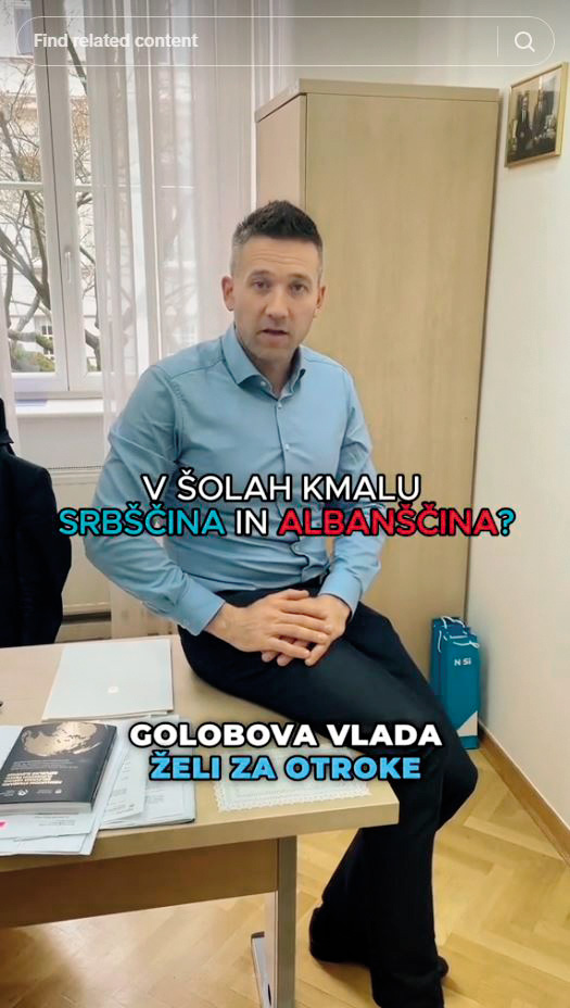 Na TikToku je aktivna tudi stranka NSi, kjer njeni poslanci zganjajo politično propagando, sproščeni in zaskrbljeni