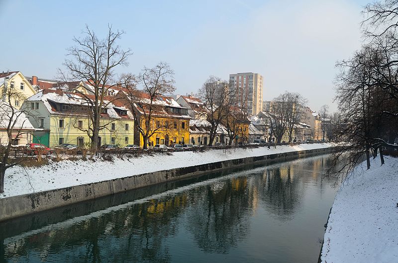  V Ljubljani je zapadlo štiri centimetre snega