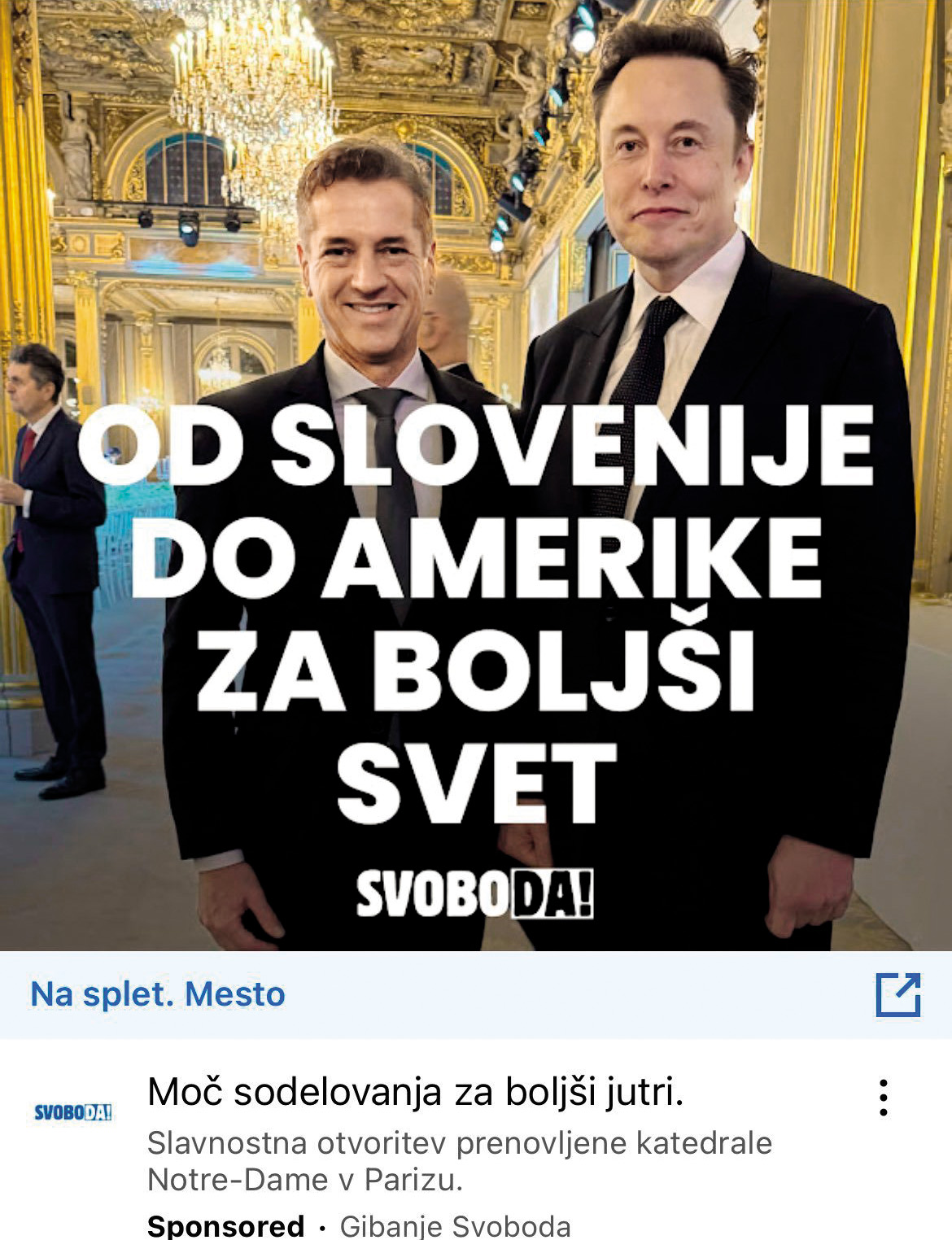 Robert Golob in Elon Musk sta se srečala ob odprtju obnovljene cerkve Notre-Dame v Parizu