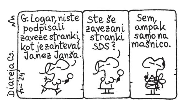 Gospod Logar, ste še zavezani stranki SDS?