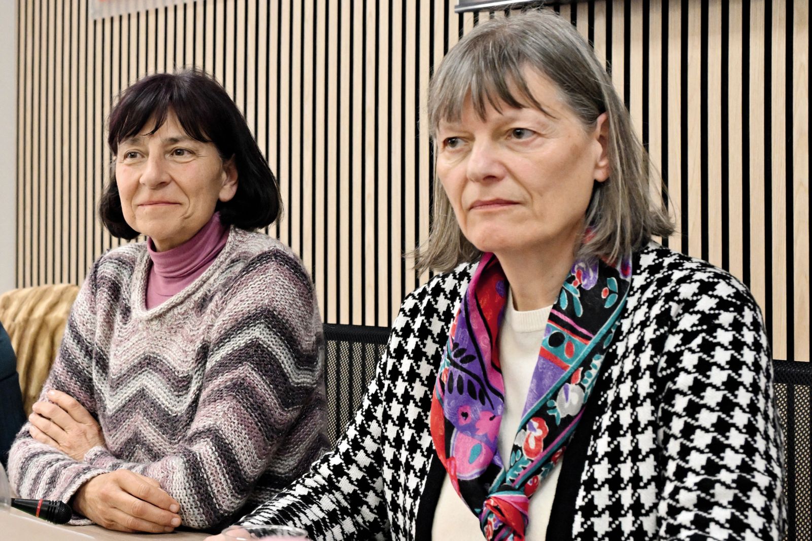 Italijanka Gloria Branciani in Slovenka Mirjam Kovač, nekdanji nuni, ki sta Marka Rupnika obtožili spolne zlorabe