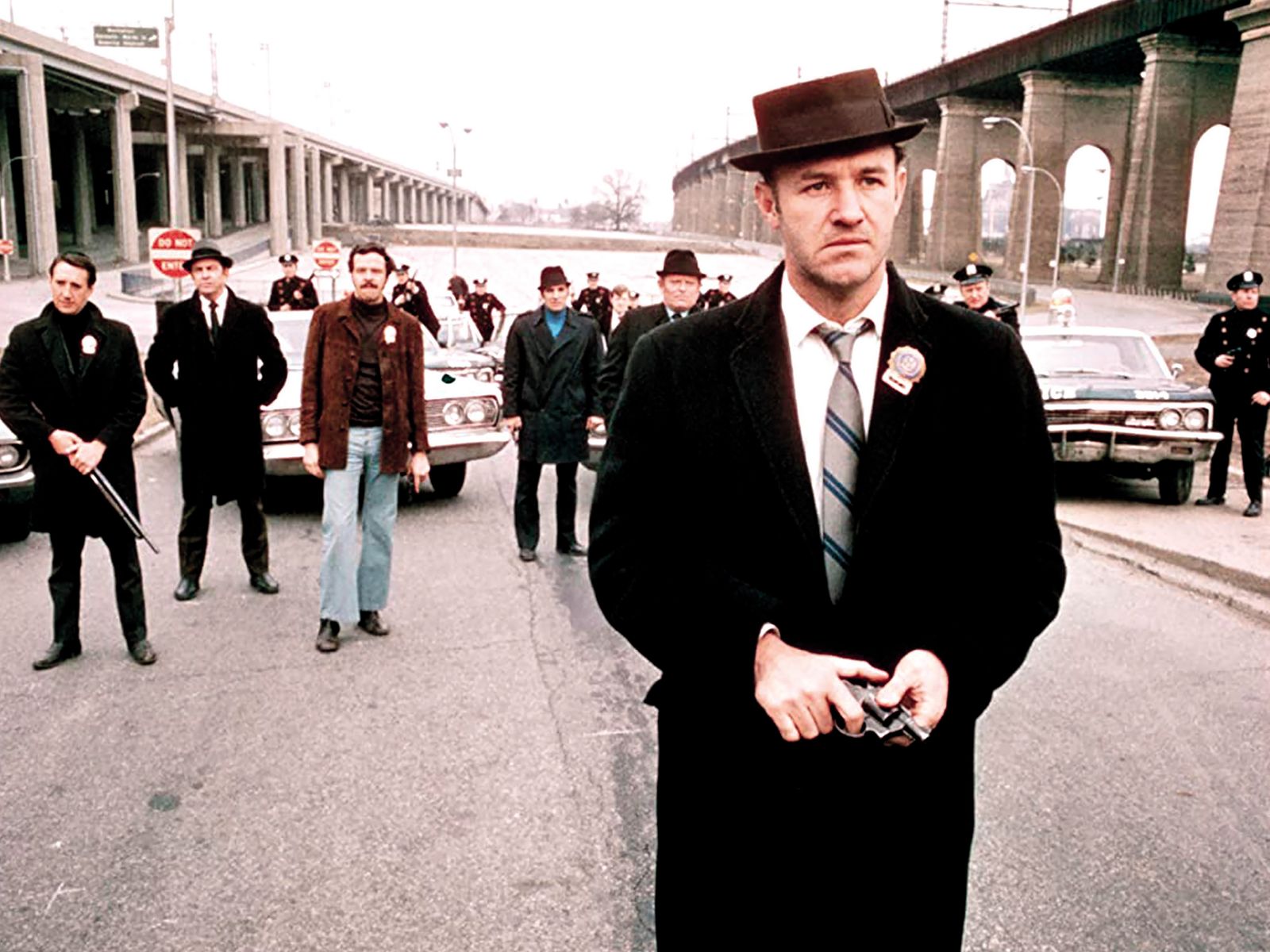 Hackman je v Friedkinovi Francoski zvezi (1971) odigral Popeya Doyla, divjega, vulgarnega, agresivnega, mizantropskega, vsakdanje rasističnega newyorškega detektiva.
