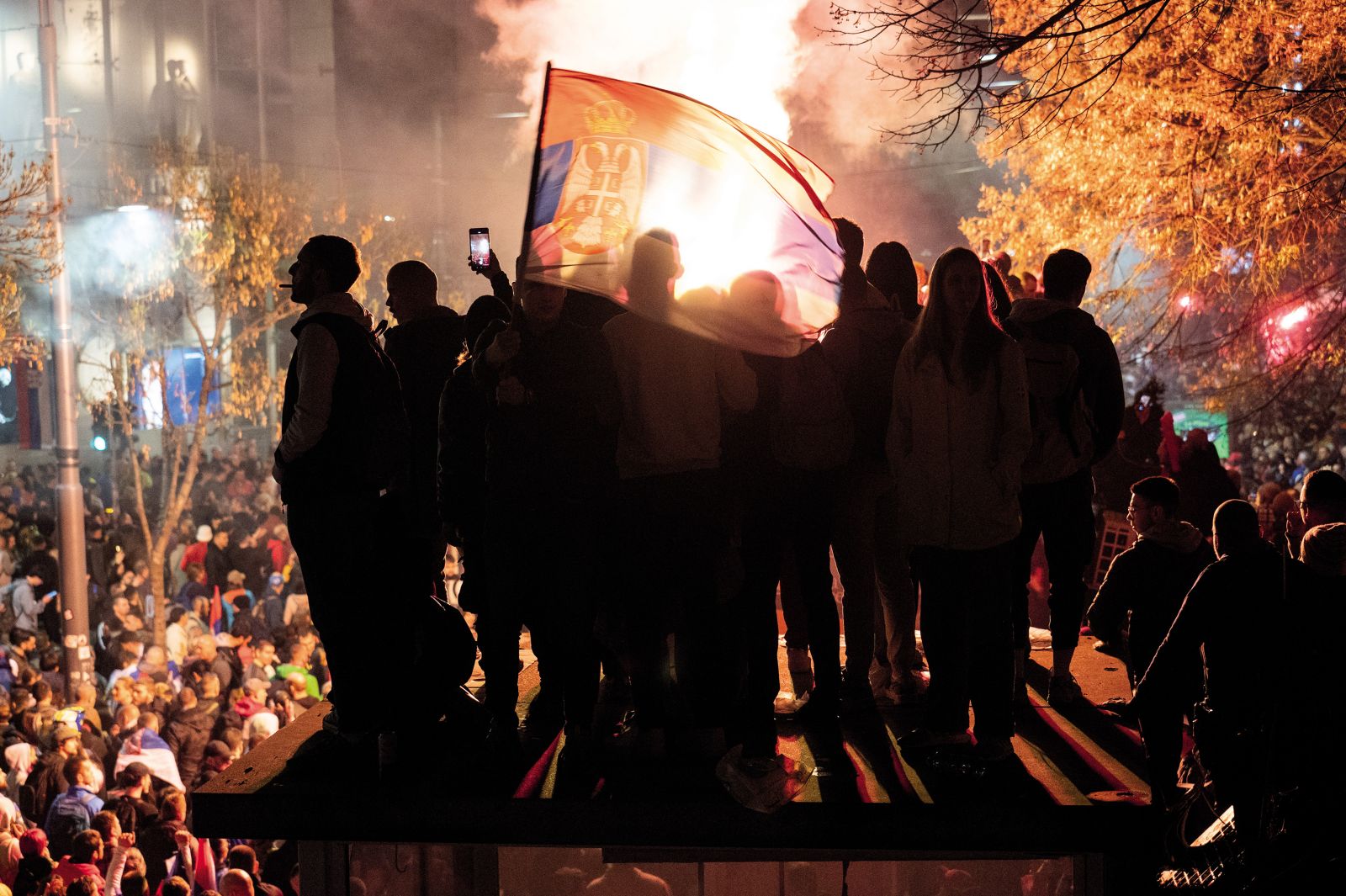 Protestniško vrenje v Beogradu