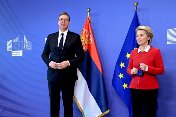 Ursula von der Leyen /  »Prihodnost Srbije je v EU«