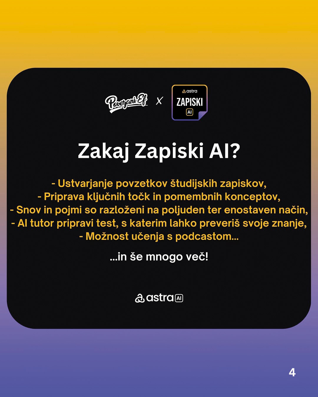 Napovedi AI zapiskov, ki so (za zdaj) še brezplačni
