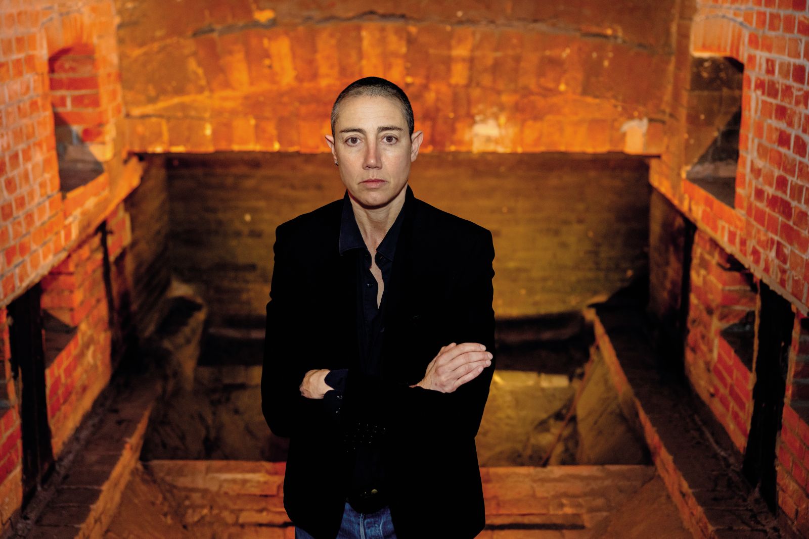 Constance Debré na predstavitvi knjige Love Me Tender; Ljubljana, 2024.