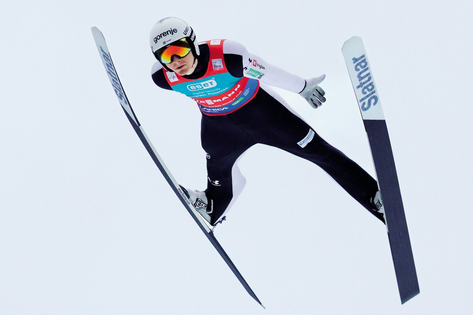 Domen Prevc, z 254,5 m nosilec novega svetovnega rekorda v smučarskih poletih, Planica 2025 | Željko Stevanić