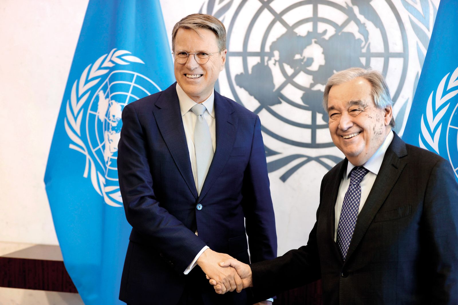 Samuel Žbogar in generalni sekretar Združenih narodov António Guterres 
