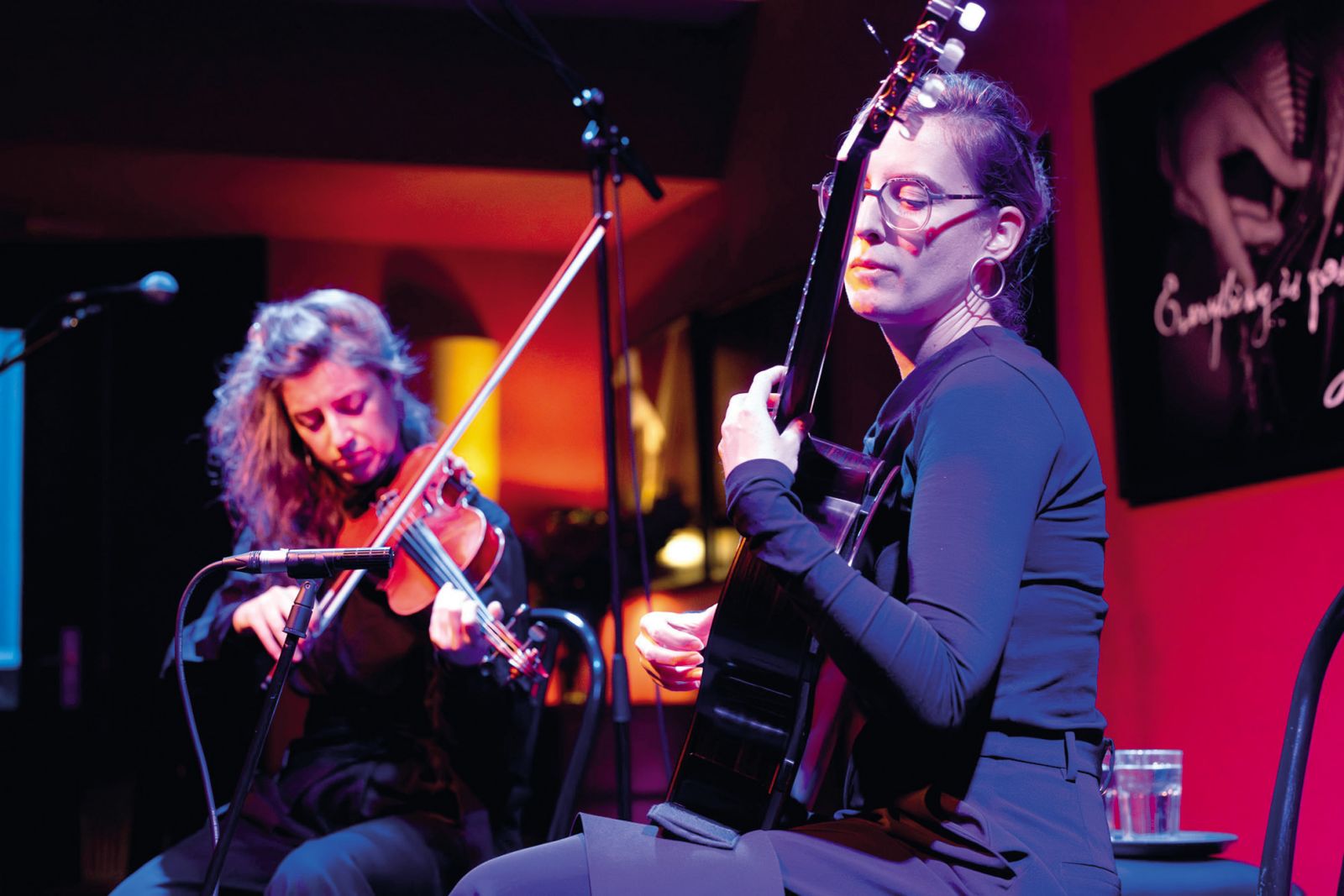 Duo Sonoma: V dvoje - zu zweit; Koroški kulturni dnevi, Avstrijski kulturni forum, Kavarna Slamič, LJ | Nada Žgank