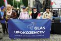 Redni mesečni protest stranke Glas upokojencev proti vsem in vsemu 