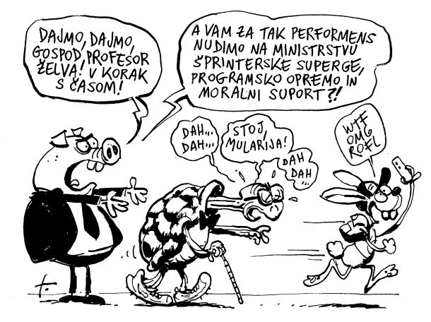 »Učenci in tehnologija so zajci, učitelji smo pa želve«