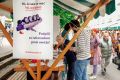 Stojnica za referendum proti orožju na ljubljanski tržnici 