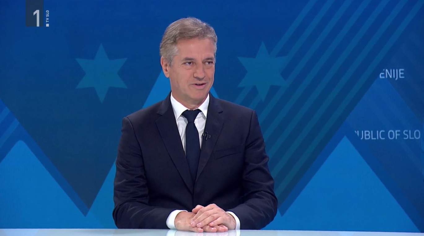 Robert Golob v oddaji Politično na TV Slovenija