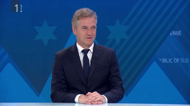 Robert Golob v oddaji Politično na TV Slovenija