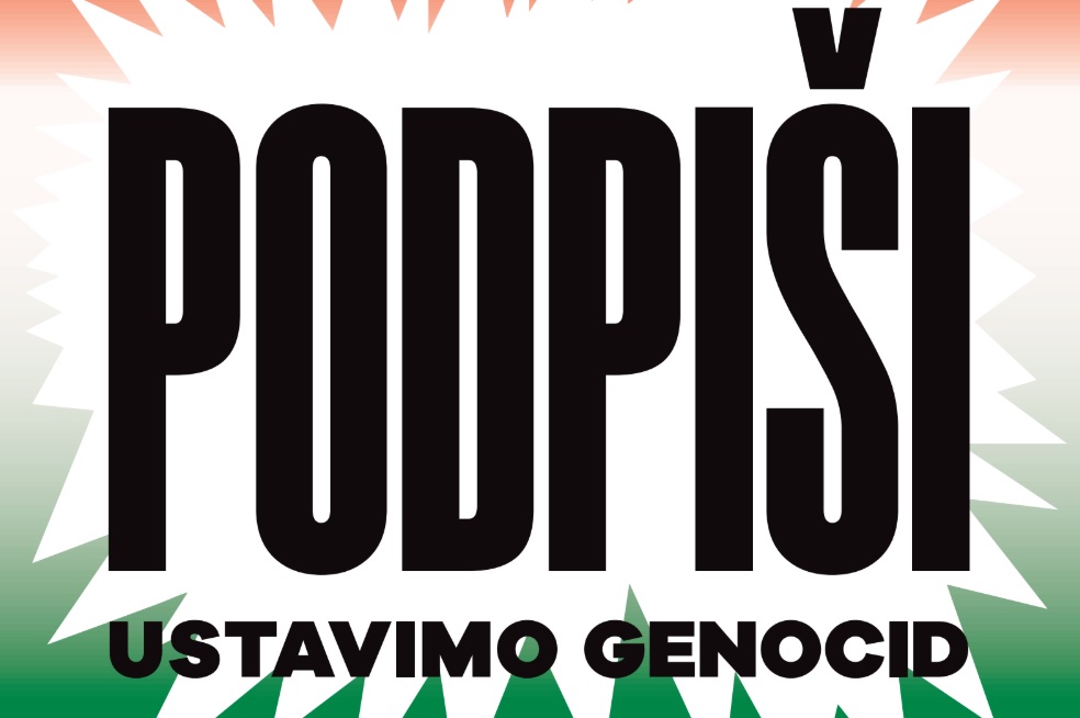 Naslovnica nove Mladine / PODPIŠI PETICIJO, USTAVIMO GENOCID!