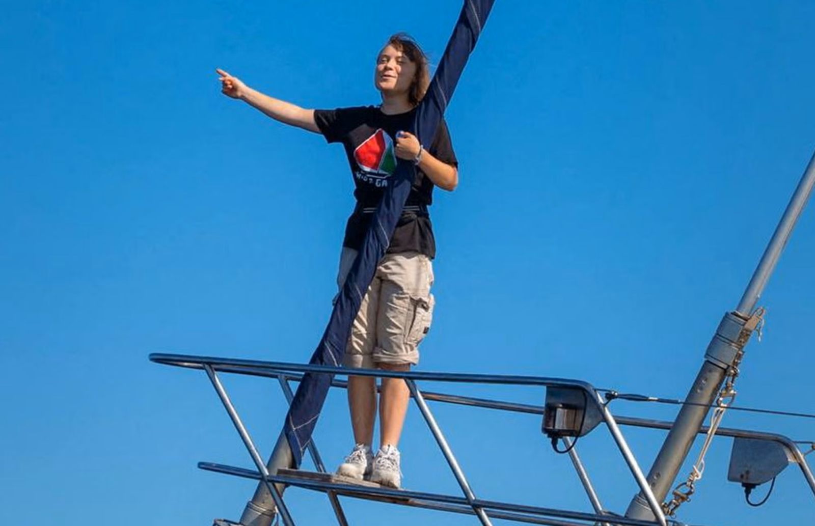 »Antisemitki Greti jasno sporočam: obrnite se nazaj, ker ne boste dosegli Gaze«