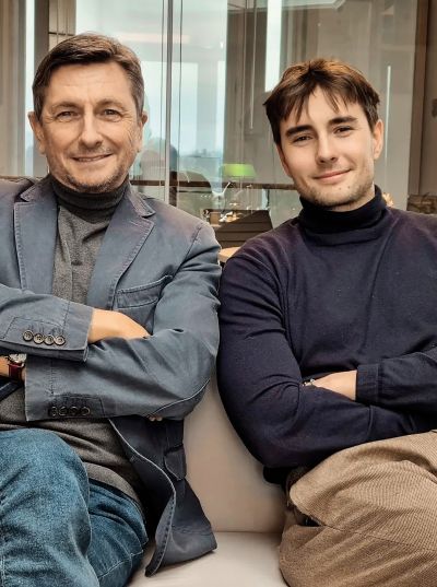 Oče in sin: Borut Pahor in Luka Pečar Pahor
