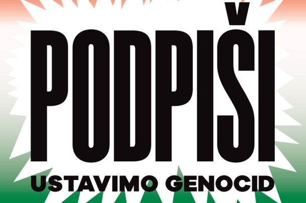 Naslovnica nove Mladine / PODPIŠI PETICIJO, USTAVIMO GENOCID!