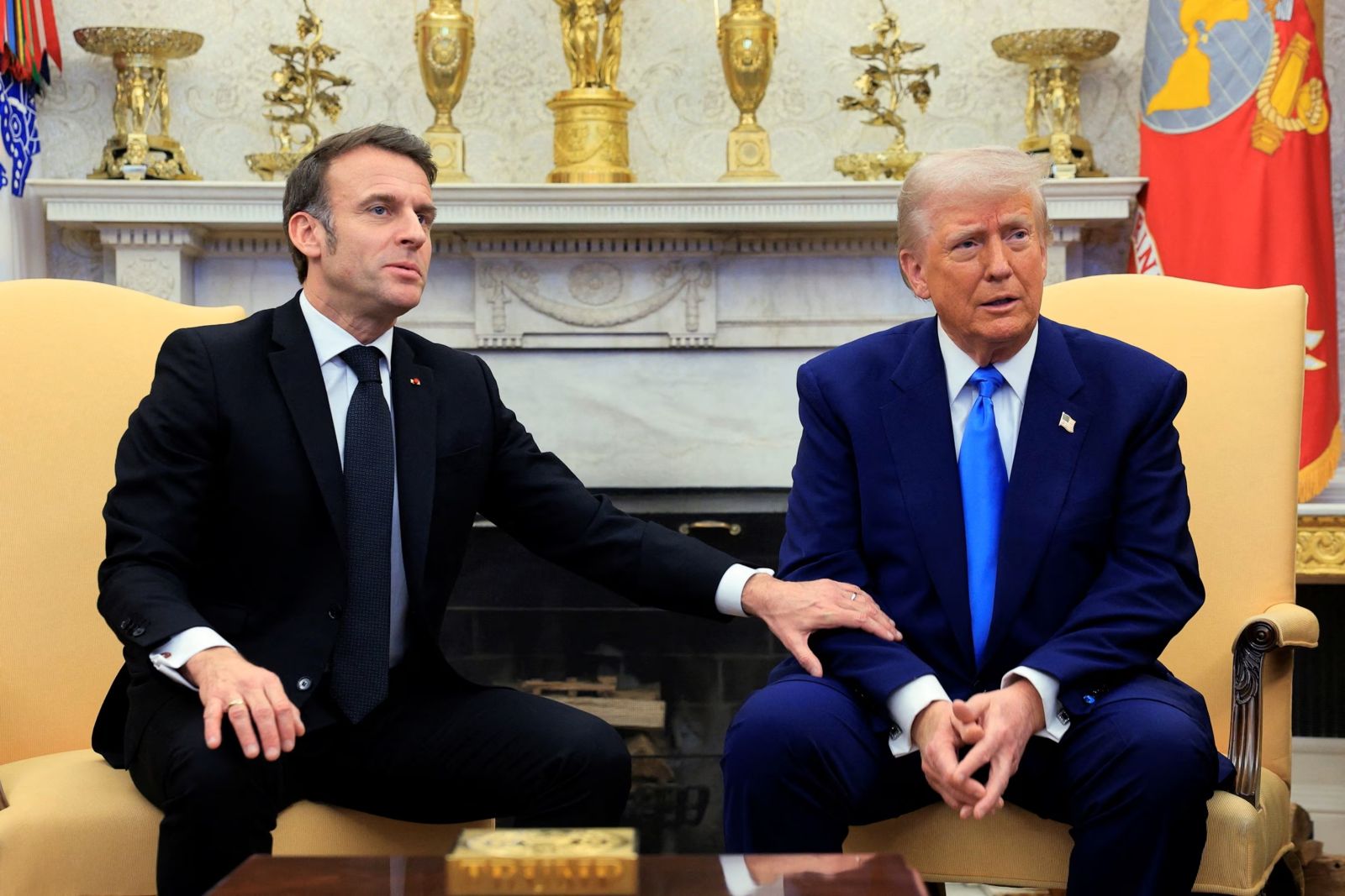 Trump /  »Macron se vedno moti«