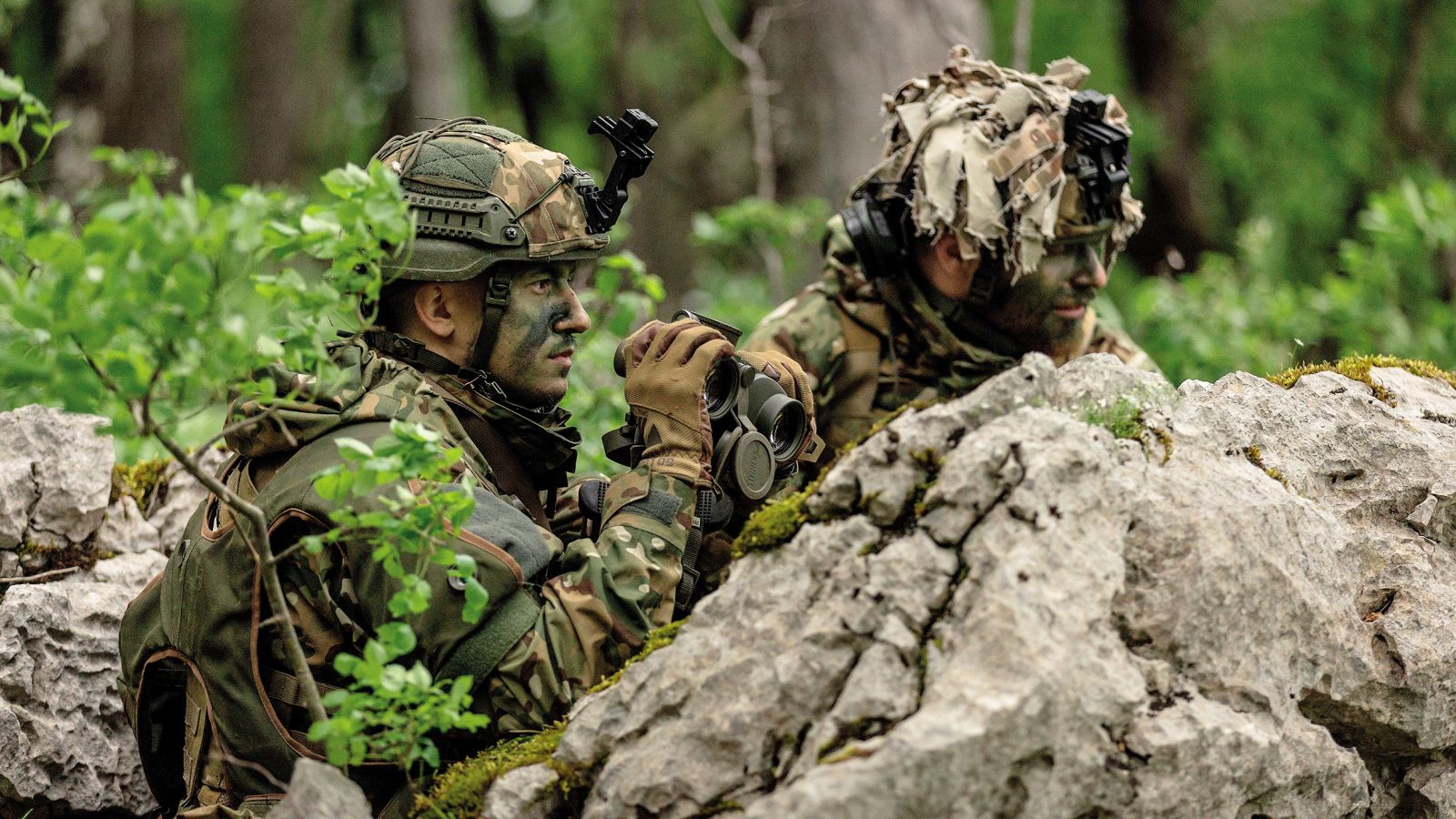 Slovenska vojaka med vajo na Počku