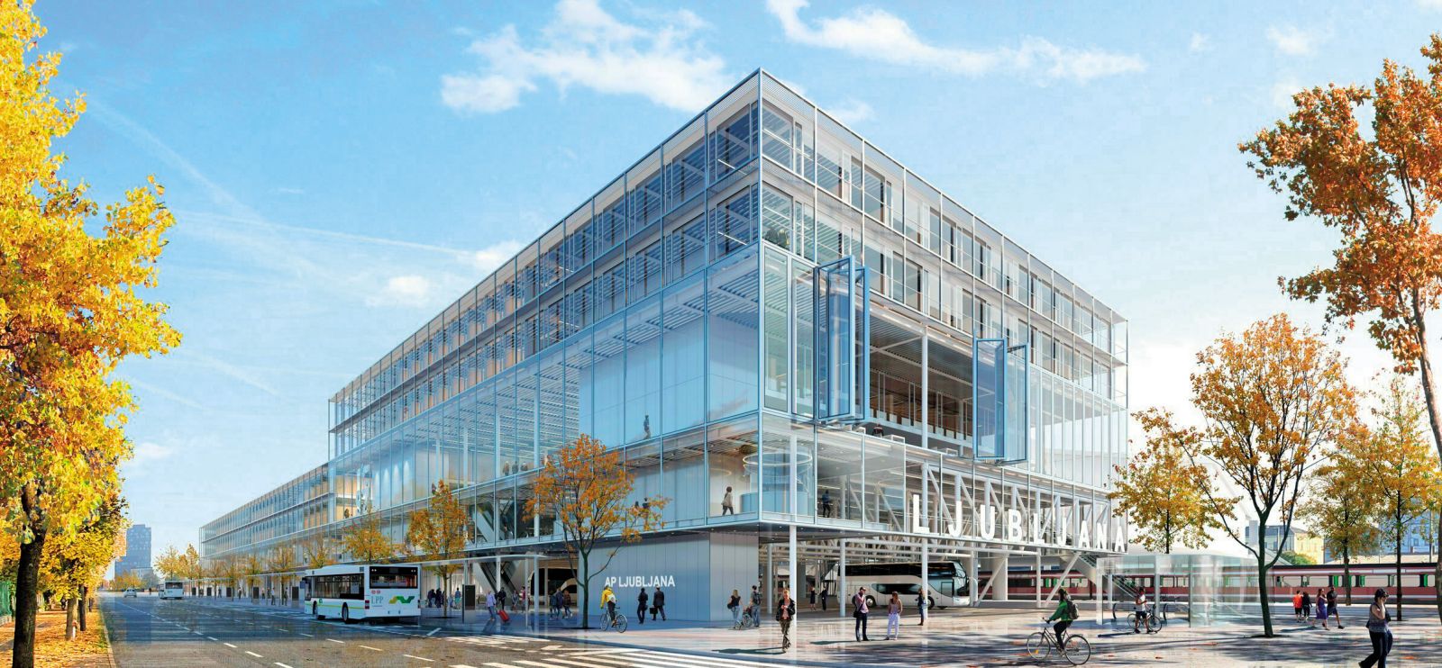 Ambiciozno zasnovo nove avtobusne postaje v Ljubljani, ki naj bi se odprla leta 2027, podpisuje priznani arhitekturni biro Bevk Perović. 