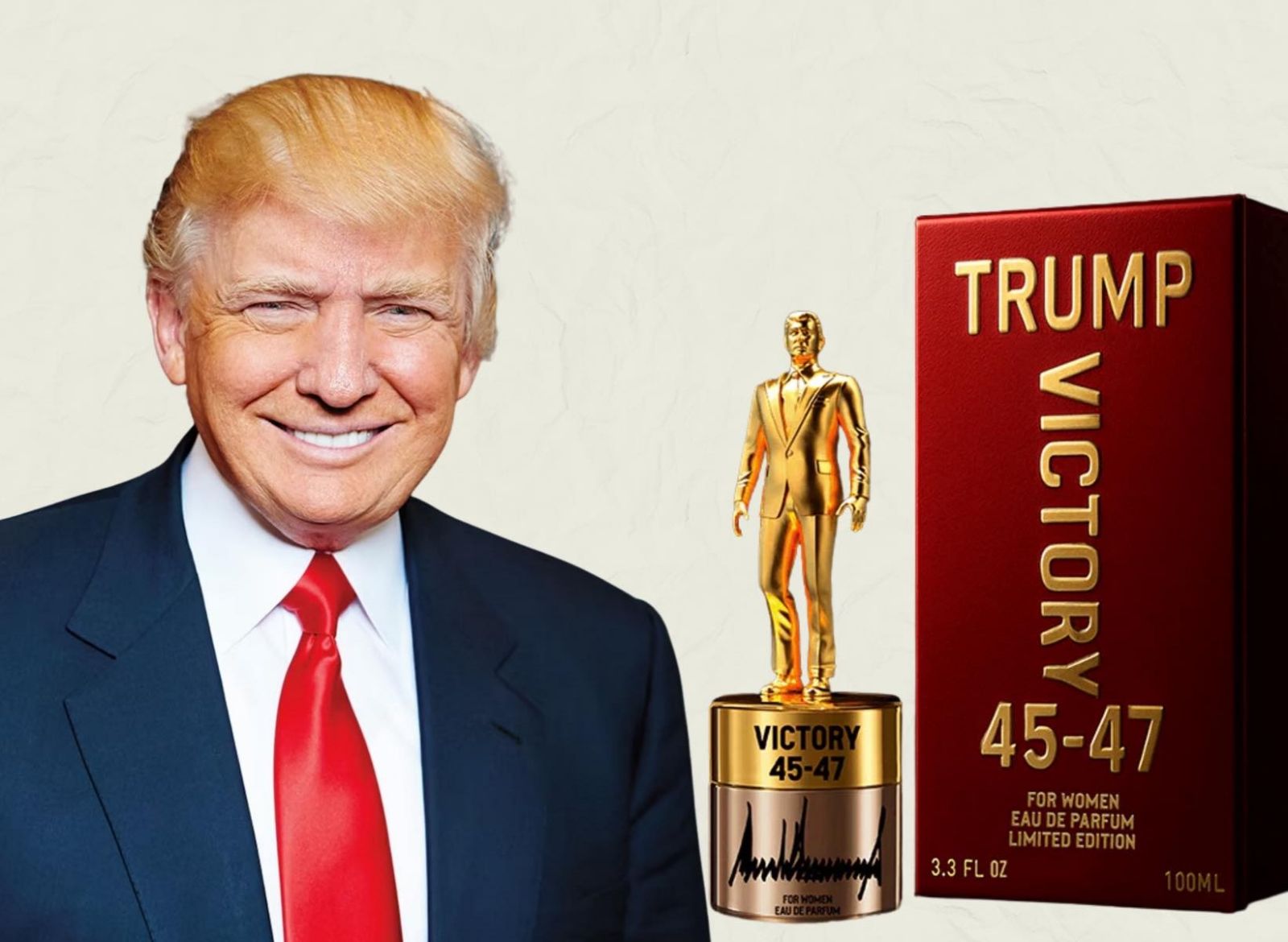 Trump bo prodajal parfume z imenom Zmaga 45-47
