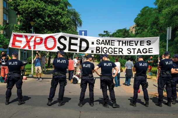 Protest proti organizaciji svetovne razstave EXPO 2027 v Beogradu 