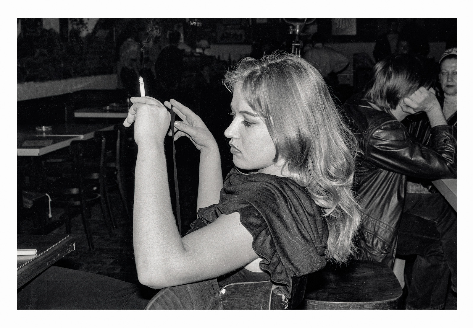 Analogna fotografija iz devetdesetih let je ujela spontani trenutek iz nekdanjega Jazz kluba Satchmo.