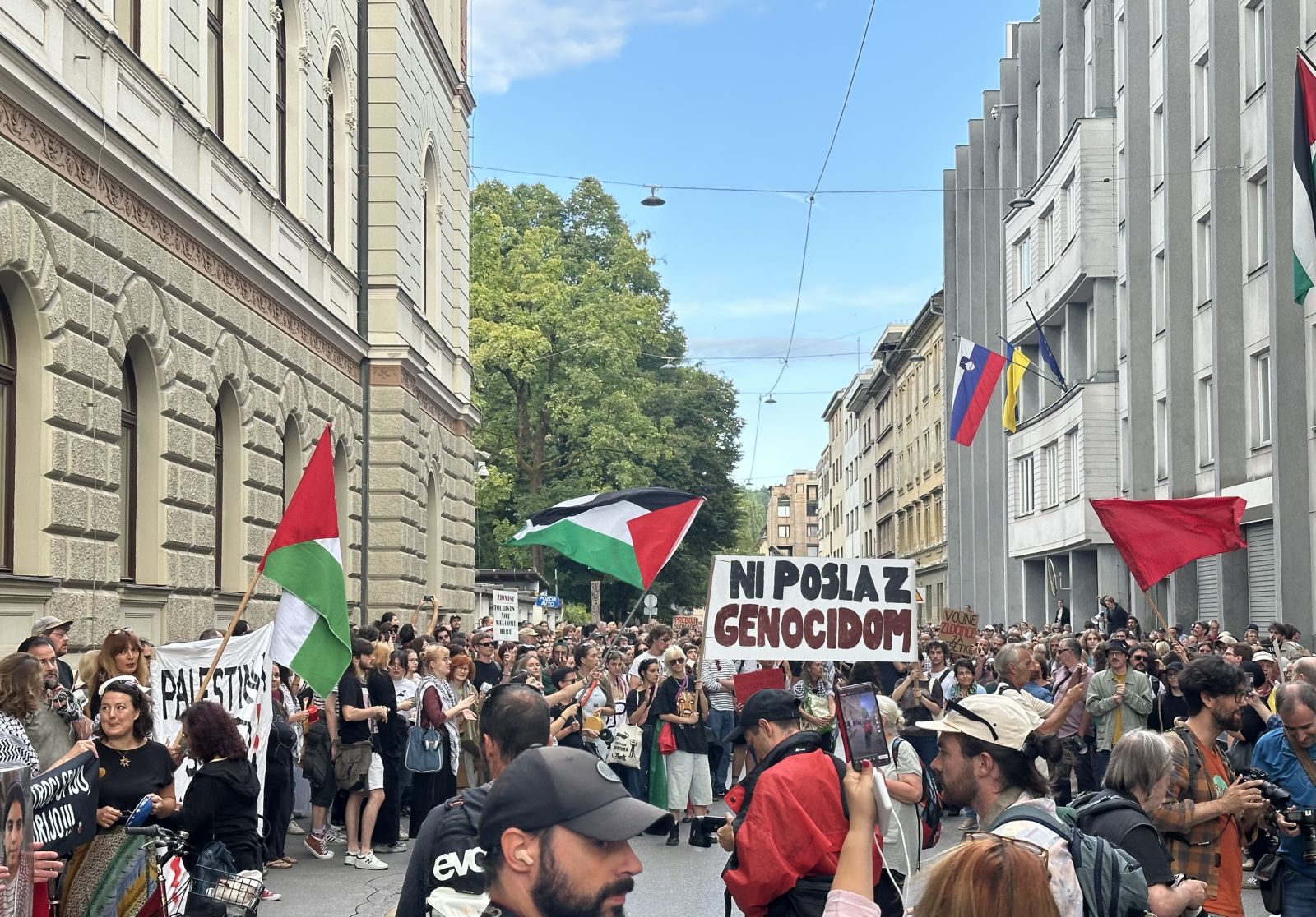 Današnji protest v Ljubljani