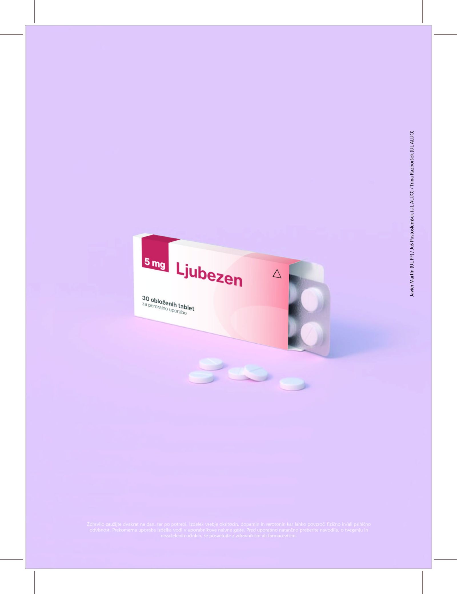 Juš Pustoslemšek, Trina Razboršek (oba UL ALUO) in Javier Martín (UL FF)