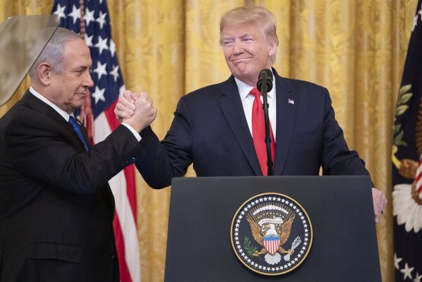Benjamin Netanjahu in Donald Trump